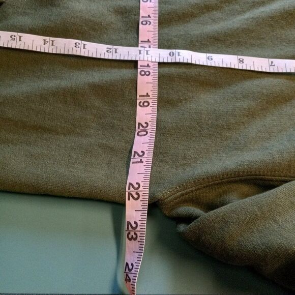 Jerzees Lg Green Adirondack Mountains New York Long Sleeve Hoodie Countrycore - Picture 6 of 8